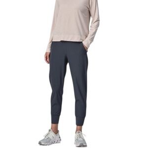Patagonia Woman’s Happy Hike Studio Pants Gray (Ink Black) Size Small
